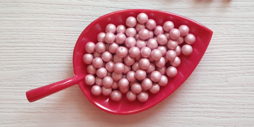 Choco Ball-Pearlescent-Pink-8mm